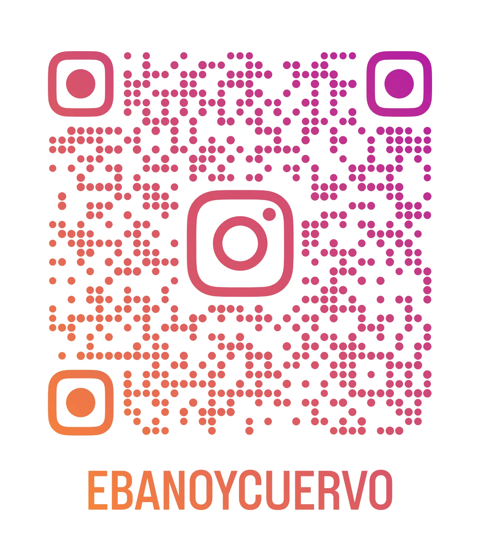 Código QR del Instagram de Ébano & Cuervo (@ebanoycuervo)